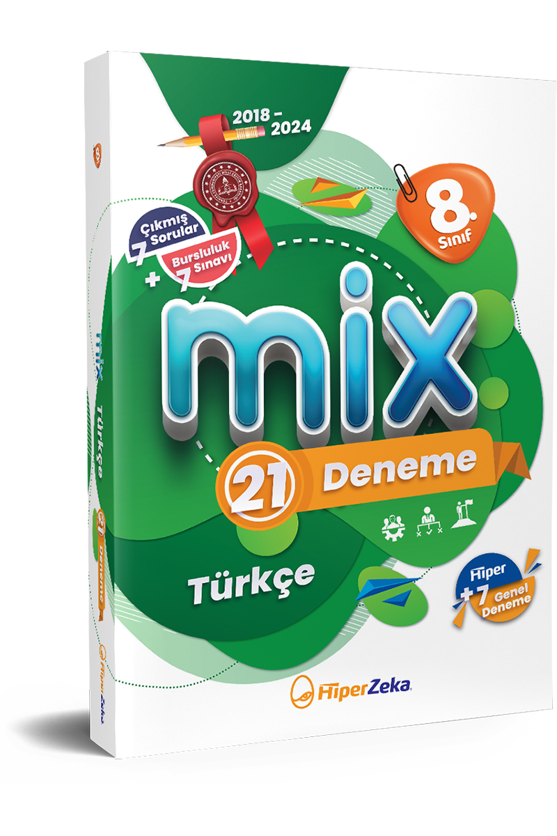 2026 8. Sınıf MİX Türkçe 21 Deneme | 2018-2024 - Hiper Zeka | TYT